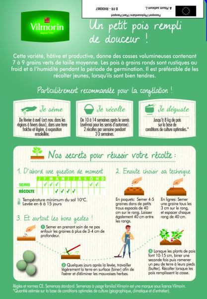 Légumes Secs - Pois Douce Provence - 20 m - MEDIA_PACKAGING_VERSO